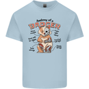 Anatomy of a Badger Funny Mens Cotton T-Shirt Tee Top Light Blue