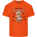 Anatomy of a Badger Funny Mens Cotton T-Shirt Tee Top Orange