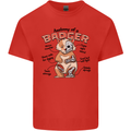 Anatomy of a Badger Funny Mens Cotton T-Shirt Tee Top Red