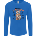 Anatomy of a Badger Funny Mens Long Sleeve T-Shirt Royal Blue