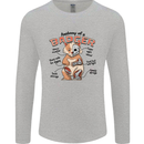 Anatomy of a Badger Funny Mens Long Sleeve T-Shirt Sports Grey