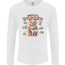Anatomy of a Badger Funny Mens Long Sleeve T-Shirt White