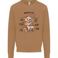 Anatomy of a Badger Funny Mens Sweatshirt Jumper Caramel Latte