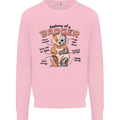 Anatomy of a Badger Funny Mens Sweatshirt Jumper Light Pink