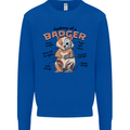 Anatomy of a Badger Funny Mens Sweatshirt Jumper Royal Blue
