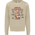 Anatomy of a Badger Funny Mens Sweatshirt Jumper Sand
