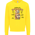 Anatomy of a Badger Funny Mens Sweatshirt Jumper Yellow