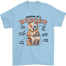 Anatomy of a Badger Funny Mens T-Shirt 100% Cotton Light Blue