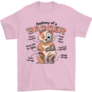 Anatomy of a Badger Funny Mens T-Shirt 100% Cotton Light Pink
