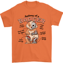 Anatomy of a Badger Funny Mens T-Shirt 100% Cotton Orange