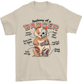 Anatomy of a Badger Funny Mens T-Shirt 100% Cotton Sand