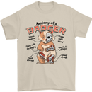 Anatomy of a Badger Funny Mens T-Shirt 100% Cotton Sand