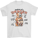 Anatomy of a Badger Funny Mens T-Shirt 100% Cotton White