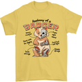 Anatomy of a Badger Funny Mens T-Shirt 100% Cotton Yellow