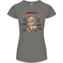 Anatomy of a Badger Funny Womens Petite Cut T-Shirt Charcoal
