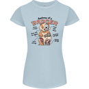 Anatomy of a Badger Funny Womens Petite Cut T-Shirt Light Blue