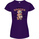 Anatomy of a Badger Funny Womens Petite Cut T-Shirt Purple