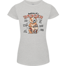Anatomy of a Badger Funny Womens Petite Cut T-Shirt Sports Grey