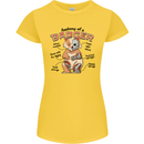Anatomy of a Badger Funny Womens Petite Cut T-Shirt Yellow