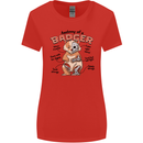 Anatomy of a Badger Funny Womens Wider Cut T-Shirt Red
