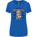 Anatomy of a Badger Funny Womens Wider Cut T-Shirt Royal Blue