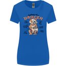 Anatomy of a Badger Funny Womens Wider Cut T-Shirt Royal Blue