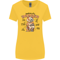 Anatomy of a Badger Funny Womens Wider Cut T-Shirt Yellow