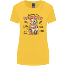 Anatomy of a Badger Funny Womens Wider Cut T-Shirt Yellow