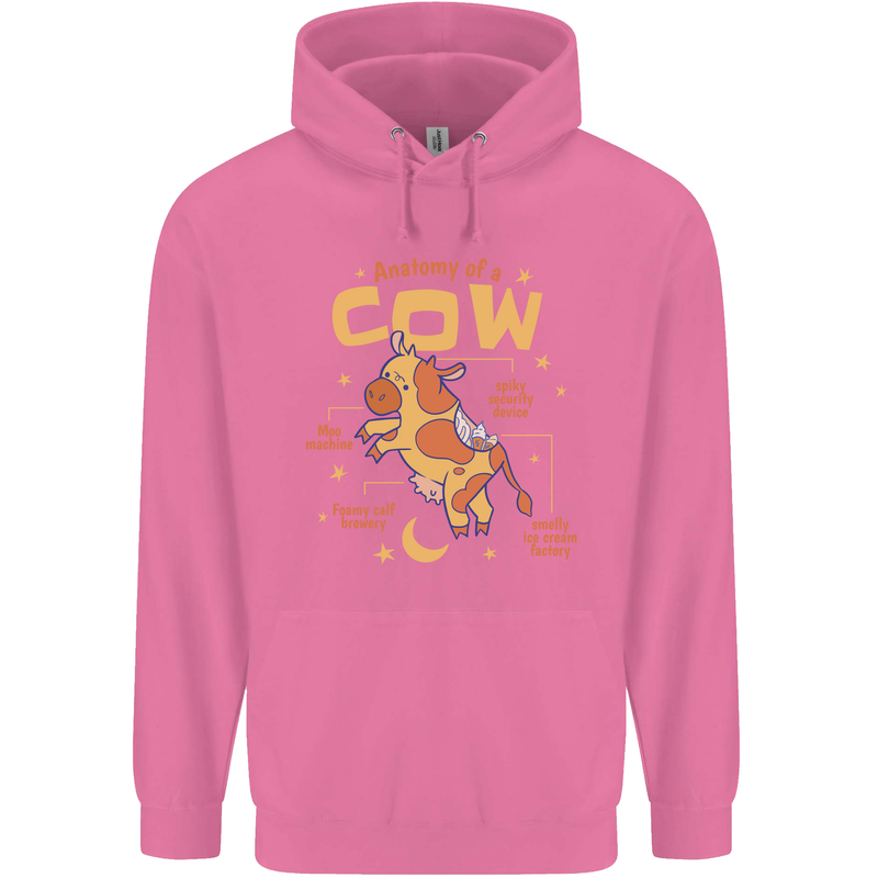 Anatomy of a Cow Funny Childrens Kids Hoodie Azalea