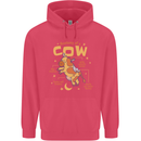 Anatomy of a Cow Funny Childrens Kids Hoodie Heliconia