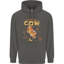 Anatomy of a Cow Funny Childrens Kids Hoodie Storm Grey