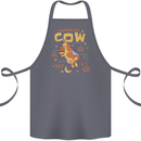 Anatomy of a Cow Funny Cotton Apron 100% Organic Steel