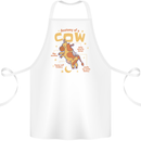 Anatomy of a Cow Funny Cotton Apron 100% Organic White