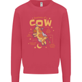 Anatomy of a Cow Funny Kids Sweatshirt Jumper Heliconia