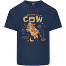 Anatomy of a Cow Funny Kids T-Shirt Childrens Navy Blue