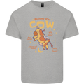 Anatomy of a Cow Funny Kids T-Shirt Childrens Sports Grey