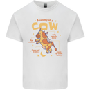 Anatomy of a Cow Funny Kids T-Shirt Childrens White