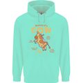 Anatomy of a Cow Funny Mens 80% Cotton Hoodie Peppermint
