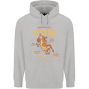 Anatomy of a Cow Funny Mens 80% Cotton Hoodie Sports Grey
