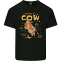 Anatomy of a Cow Funny Mens Cotton T-Shirt Tee Top Black