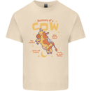 Anatomy of a Cow Funny Mens Cotton T-Shirt Tee Top Natural