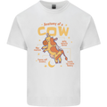 Anatomy of a Cow Funny Mens Cotton T-Shirt Tee Top White