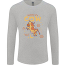 Anatomy of a Cow Funny Mens Long Sleeve T-Shirt Sports Grey