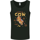 Anatomy of a Cow Funny Mens Vest Tank Top Black