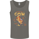 Anatomy of a Cow Funny Mens Vest Tank Top Charcoal