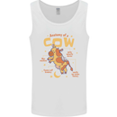 Anatomy of a Cow Funny Mens Vest Tank Top White