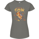 Anatomy of a Cow Funny Womens Petite Cut T-Shirt Charcoal