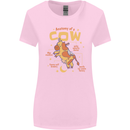 Anatomy of a Cow Funny Womens Wider Cut T-Shirt Light Pink