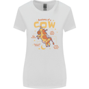 Anatomy of a Cow Funny Womens Wider Cut T-Shirt White