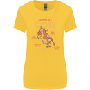 Anatomy of a Cow Funny Womens Wider Cut T-Shirt Yellow